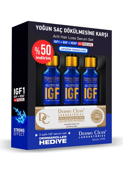 Alopecia Igf Serum 3'lü Set