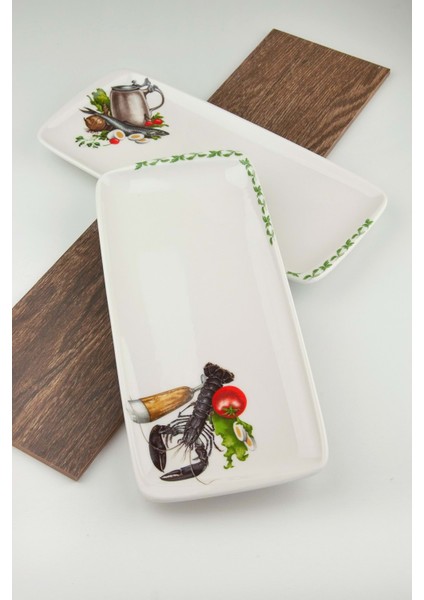 Retro Seafood 2 Adet Peynir/sunum Tepsisi