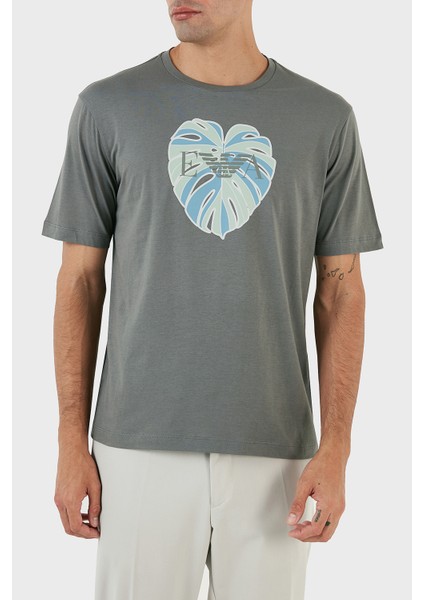 Baskılı Bisiklet Yaka % 100 Pamuk Regular Fit T Shirt Erkek T Shirt 3R1T6U 1JQ4Z 0630