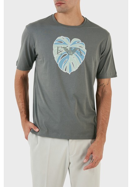 Baskılı Bisiklet Yaka % 100 Pamuk Regular Fit T Shirt Erkek T Shirt 3R1T6U 1JQ4Z 0630 modelleri