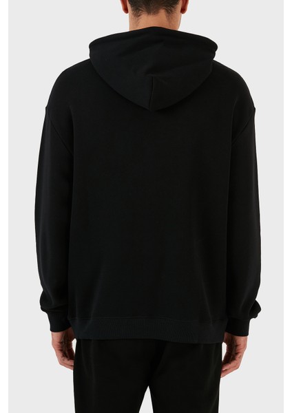 Desenli Kanguru Cepli % 100 Pamuk Kapüşonlu Relaxed Fit Sweat Erkek Sweat 6R1M8P 1J7DZ 0041 fiyatları