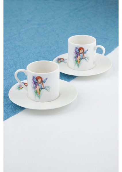 Fairy Blue İki Kişilik Kahve Fincan Takımı