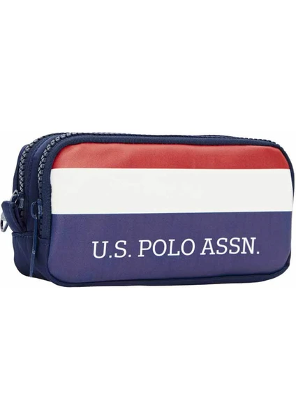 U.S. Polo Assn. Lacivert Çizgili Kalem Kutusu PLKLK23137