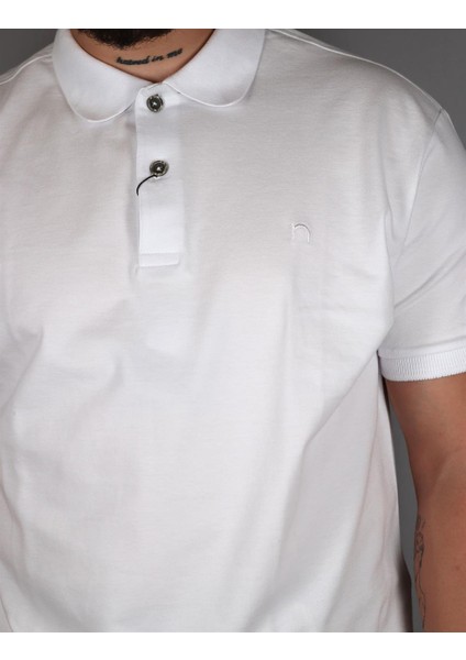 231700106 Nehir Polo Yaka Tişört Beyaz modelleri
