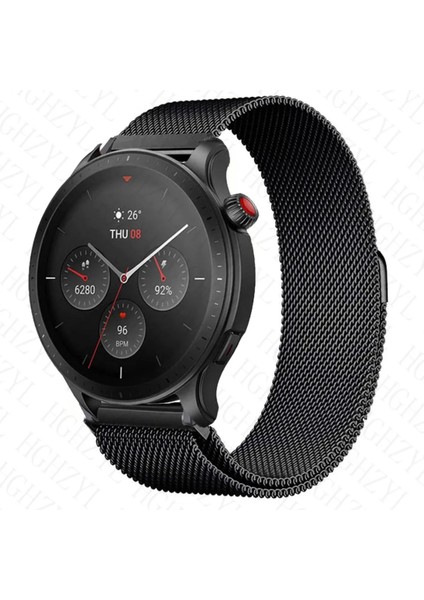 Huawei Watch Gt 2e Huawei Watch Gt2 46MM Uyumlu 22MM Metal Hasır Kordon Manyetik Metal Hasır Örgü
