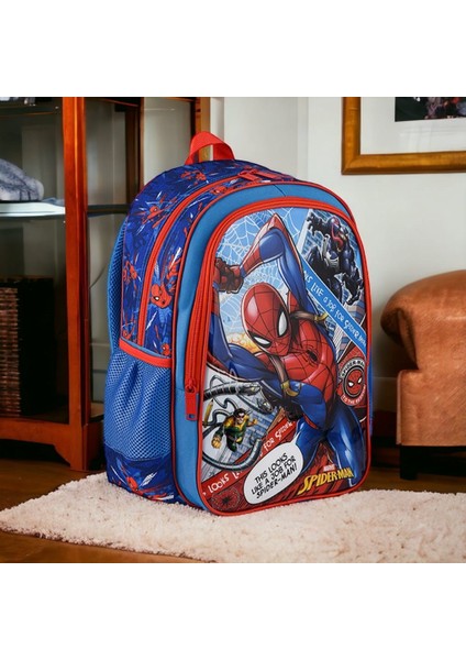 Spıderman Ilkokul Çantası Hawk Savior Besleneme Çantası ve Kalemlik
