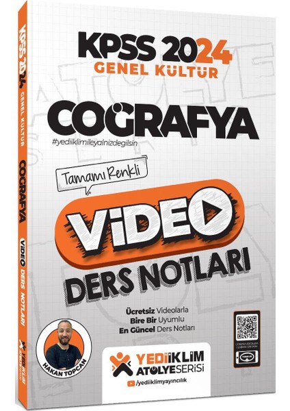 2024 KPSS Atölye Serisi Coğrafya Video Ders Notları (Tamamı Renkli)