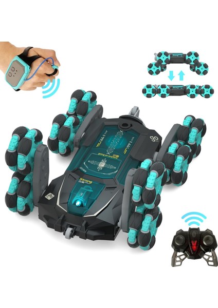 8WD Jest Algılama Dublör Rc Arabaları - Siyah