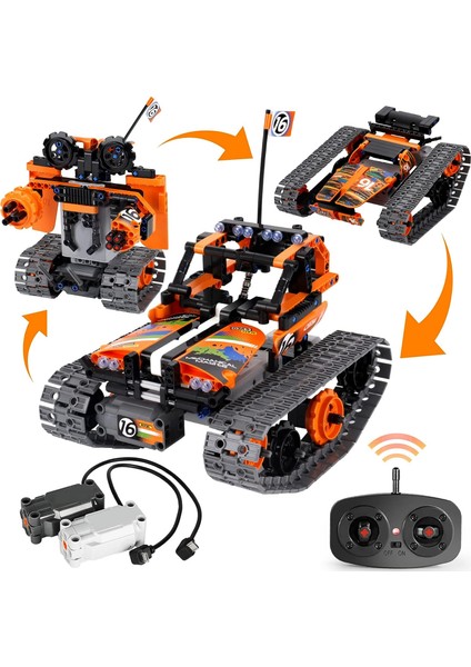 Bıranco Stem Uzaktan Kumanda Yapı Kiti - 3'ü 1 Arada Rc Paletli