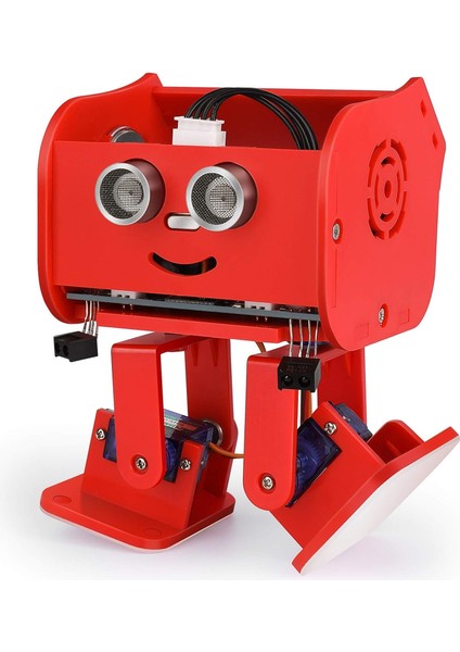 Penguin Bot Iki Ayaklı Robot Kiti Uyumlu - Kırmızı