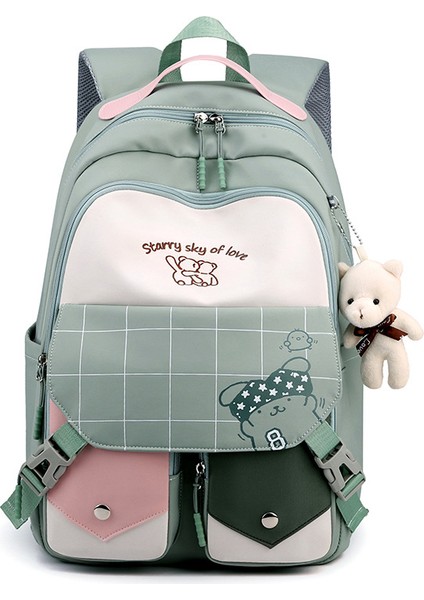 Aşınmaya Dayanıklı ve Su Geçirmez Okul Çantası, Büyük Kapasiteli, Yükü Azaltan Omurga Koruma Sırt Çantası (Yurt Dışından)