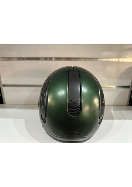 Kask Sx.10 Mat Yeşil Çenesiz Güneş Gözlüklü