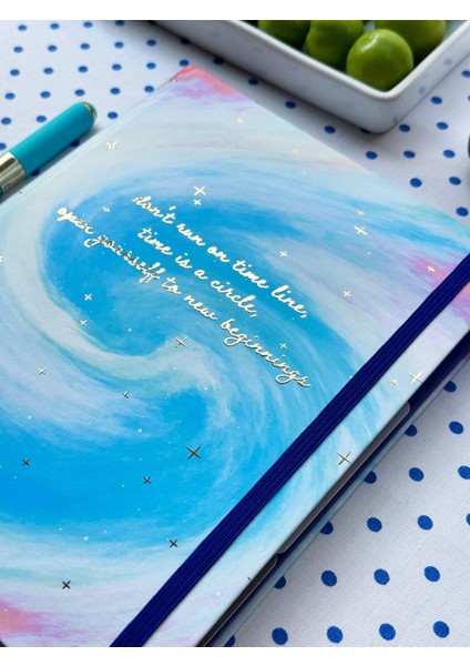 Gizli Spiralli Defter Sert Kapak 192 Sayfa 96 Yaprak 17X24 cm 90GR. Noktalı