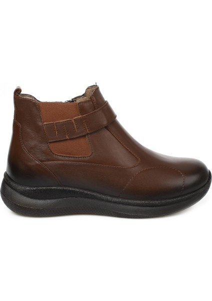 Forelli̇ Emma 27951 Hallux Deri̇ Fermuarlı̇ Kadın Bot