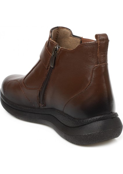 Forelli̇ Emma 27951 Hallux Deri̇ Fermuarlı̇ Kadın Bot