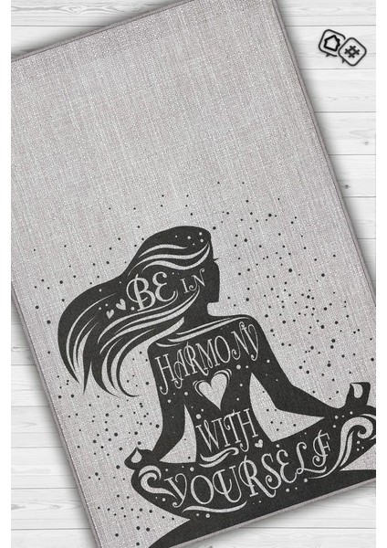 Yogaya Güven Gri Renk Halı Dokuma Modern Meditasyon Sever Halısı Hediyelik Halı fiyatları