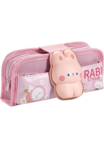 Maihe Yaratıcı Kırtasiye Velcro Karikatür Unzip Flip Top Kalem Kutusu (Yurt Dışından)