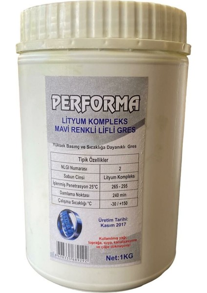 Performa Mavi Lityum Gres 180C 0,90 kg