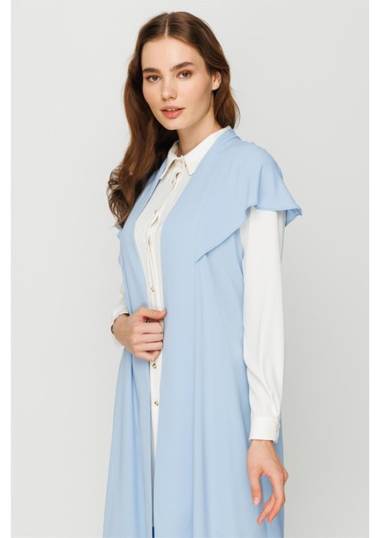 Tırnak Kol Yelekli Tunik Pantolon Yelek Takım Mavi fiyatları