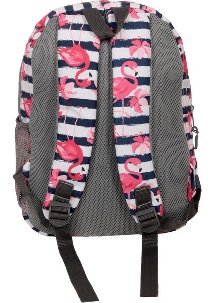Pembe Flamingo Desenli Okul Sırt Çantası modelleri