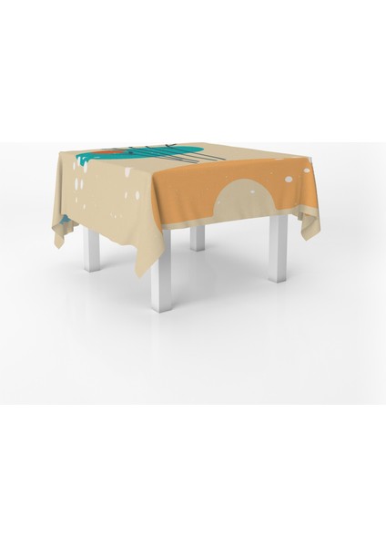 Çiçek Temalı Dijital Baskı Masa Örtüsü Alho_tblc-50 (140X180) fiyatları