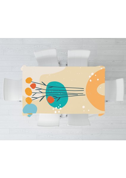 Çiçek Temalı Dijital Baskı Masa Örtüsü Alho_tblc-50 (140X180) modelleri