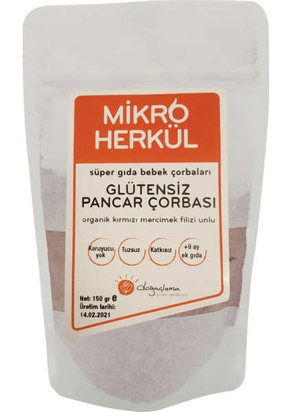 Glutensiz Pancar Çorbası (+9 Ay) 150 gr