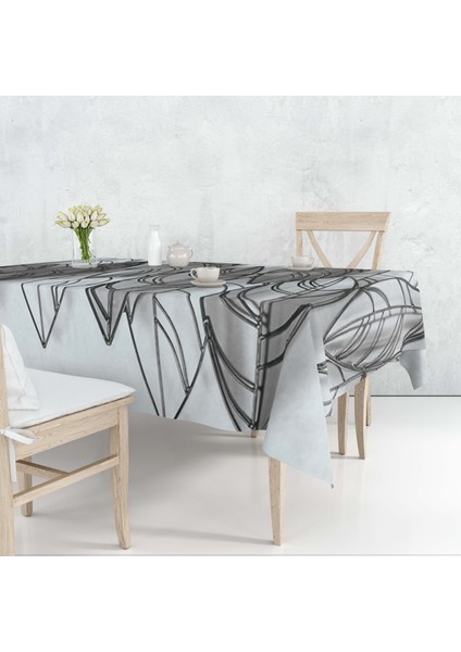 Çiçek Temalı Dijital Baskı Masa Örtüsü Alho_tblc-54 (140X220)