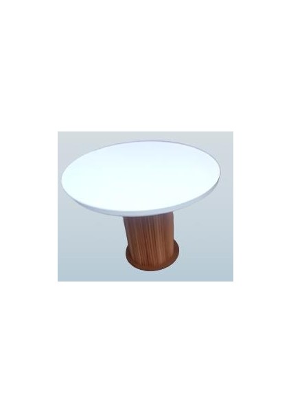 Masa Anıt Model 120 cm Parlak Beyaz Lake Boya Kayın Ağac Ayak El Yapım Itinalı Paketleme
