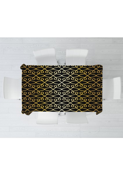 Klasik Temalı Dijital Baskı Masa Örtüsü Alho_tblc-52 (140X260) modelleri