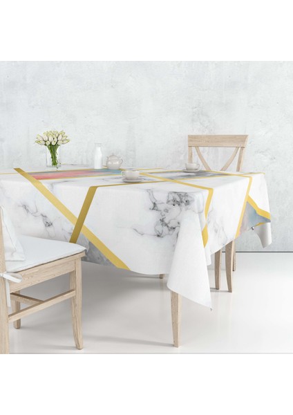 Mermer Temalı Dijital Baskı Masa Örtüsü Alho_tblc-51 (140X220)