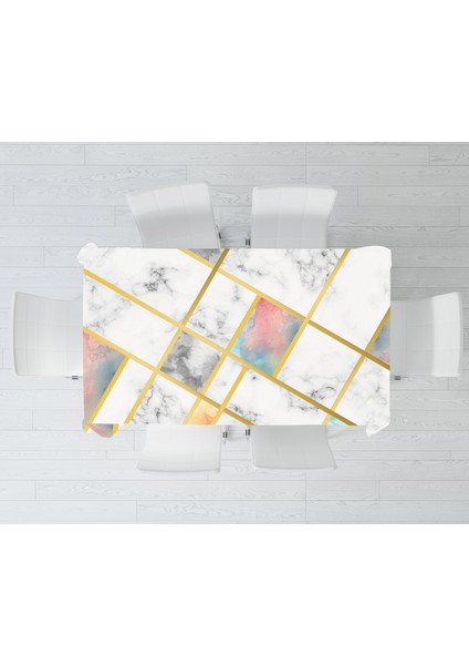 Mermer Temalı Dijital Baskı Masa Örtüsü Alho_tblc-51 (140X220) modelleri