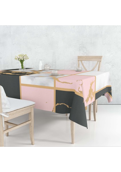Mermer Temalı Dijital Baskı Masa Örtüsü Alho_tblc-56 (140X180)