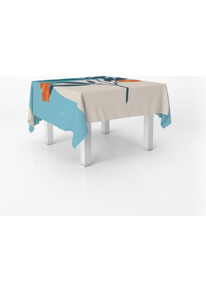 Çiçek Temalı Dijital Baskı Masa Örtüsü Alho_tblc-47 (140X260) fiyatları