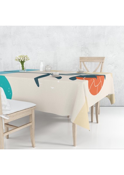Çiçek Temalı Dijital Baskı Masa Örtüsü Alho_tblc-48 (140X180)