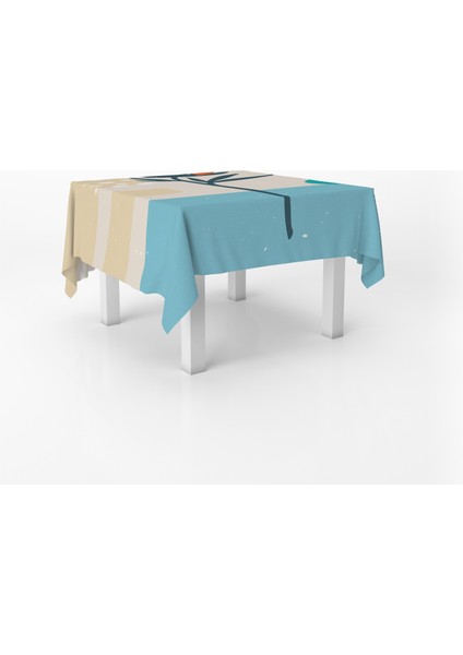 Çiçek Temalı Dijital Baskı Masa Örtüsü Alho_tblc-48 (140X180) fiyatları