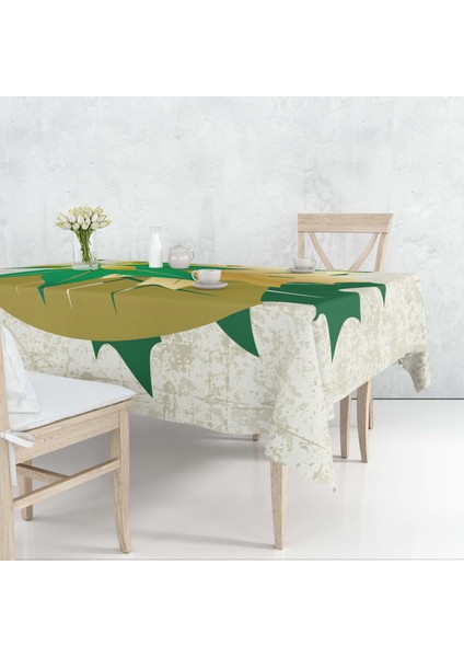 Çiçek Temalı Dijital Baskı Masa Örtüsü Alho_tblc-69 (140X220)