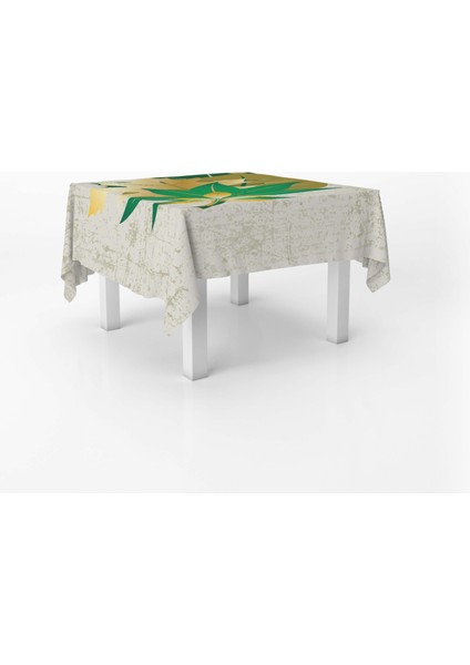 Çiçek Temalı Dijital Baskı Masa Örtüsü Alho_tblc-69 (140X220) fiyatları