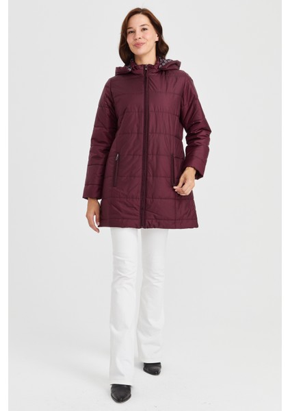 Kadın Astarı Araboy Kapitone Kaban Bordo fırsatları