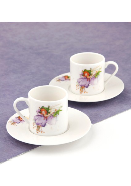 Fairy Violet İki Kişilik Kahve Fincan Takımı