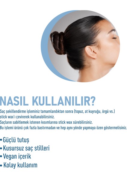 Hair Stick Wax 15 gr - Saç Şekillendirici - Saç Sabitleyici