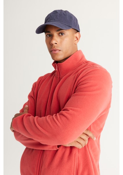 Erkek Mercan Anti-pilling Tüylenme Yapmayan Standart Fit Dik Bato Yaka Sweatshirt Polar Ceket modelleri