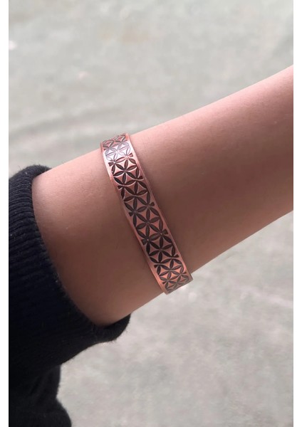 Bakır Sayı Sekansı Bileklik Unisex