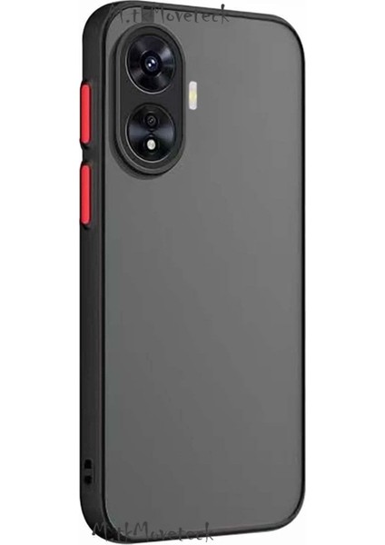 Realme C55 Kılıf Kamera Lens Korumalı Arkası Mat Buzlu Silikon Tuşları Renkli Military Ince Soft Pp Kapak