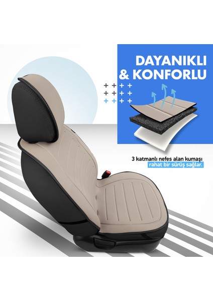Active Line Series Koruyucu Oto Koltuk Minderi Bej fırsatları