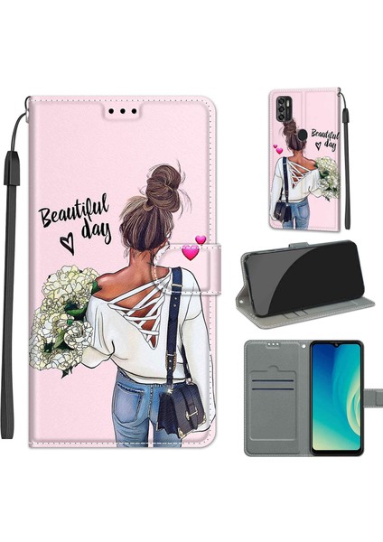 Zte Blade A7S 2020 C09 Hug Çiçeği Için Pu Kılıf (Yurt Dışından) modelleri