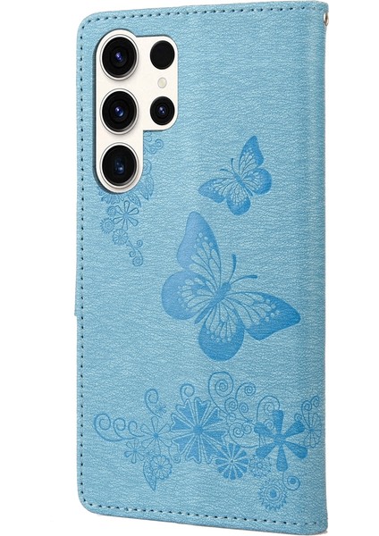 Samsung Galaxy S23 Ultra 5g Için Kabartmalı Pu Kılıf - Mavi (Yurt Dışından) modelleri