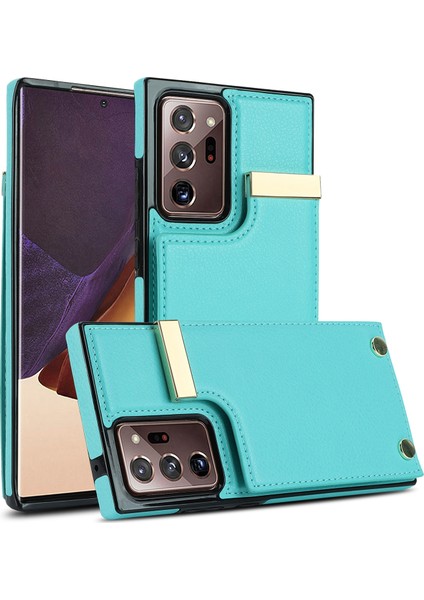 Samsung Galaxy NOTE20 Ultra Için Kart Yuvaları Telefon Kılıfı - Yeşil (Yurt Dışından)
