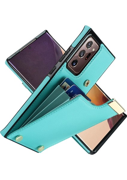 Samsung Galaxy NOTE20 Ultra Için Kart Yuvaları Telefon Kılıfı - Yeşil (Yurt Dışından) fiyatları