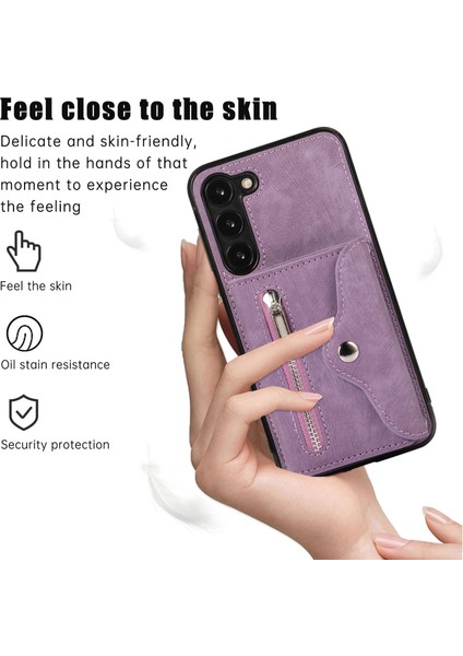 Samsung Galaxy S23 Ultra 5g Için Kart Yuvaları Telefon Kılıfı - Mor (Yurt Dışından) fiyatları